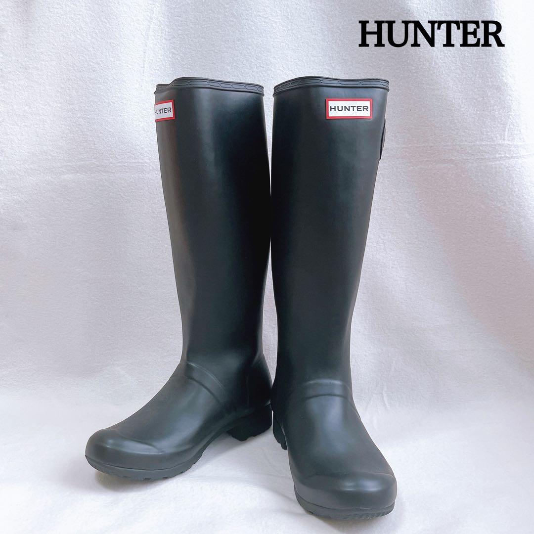 Kana_maru_mama　極美品 ハンター レインブーツ ロング 黒