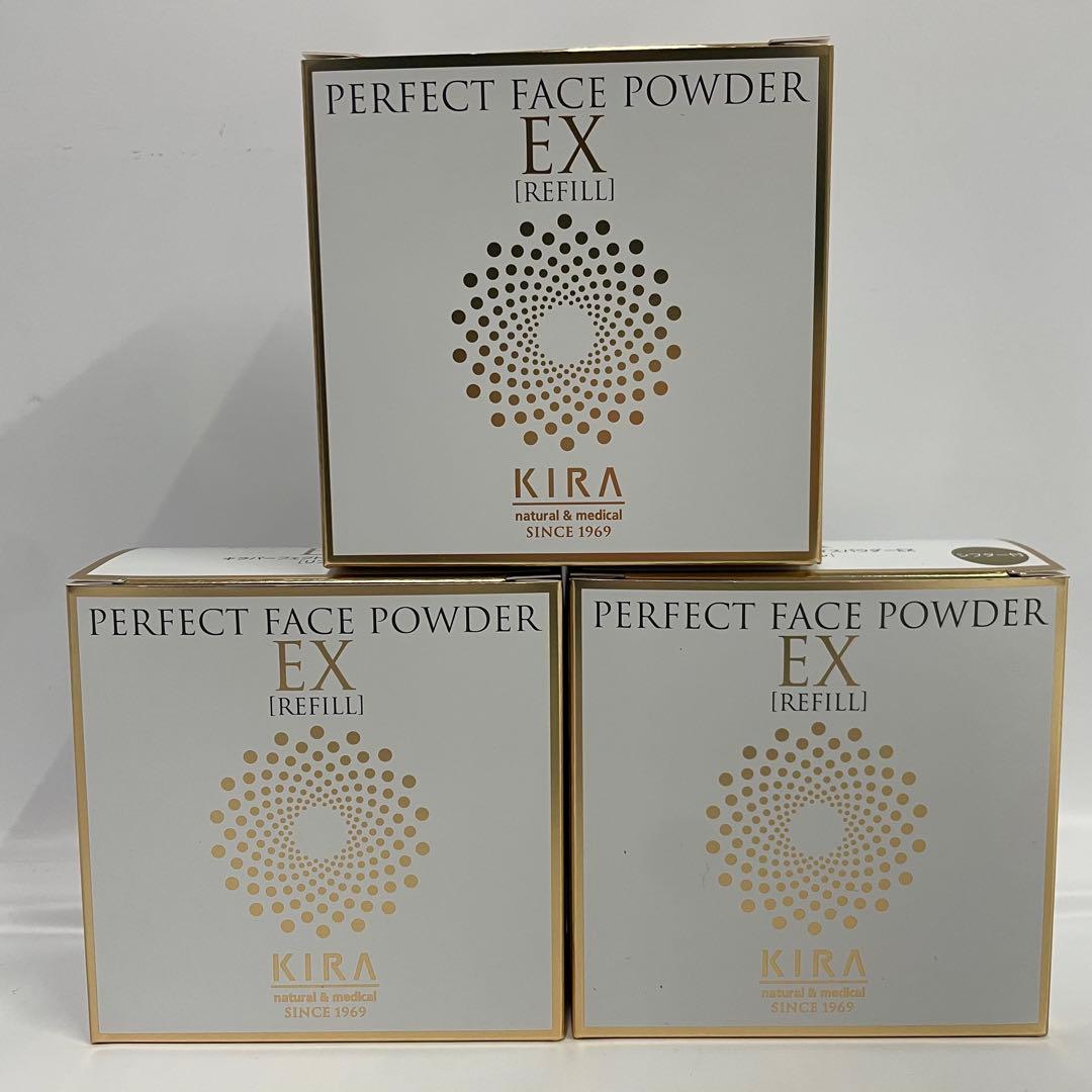 KIRA パーフェクトフェイスパウダー リフィル ベージュ62 21g 3個