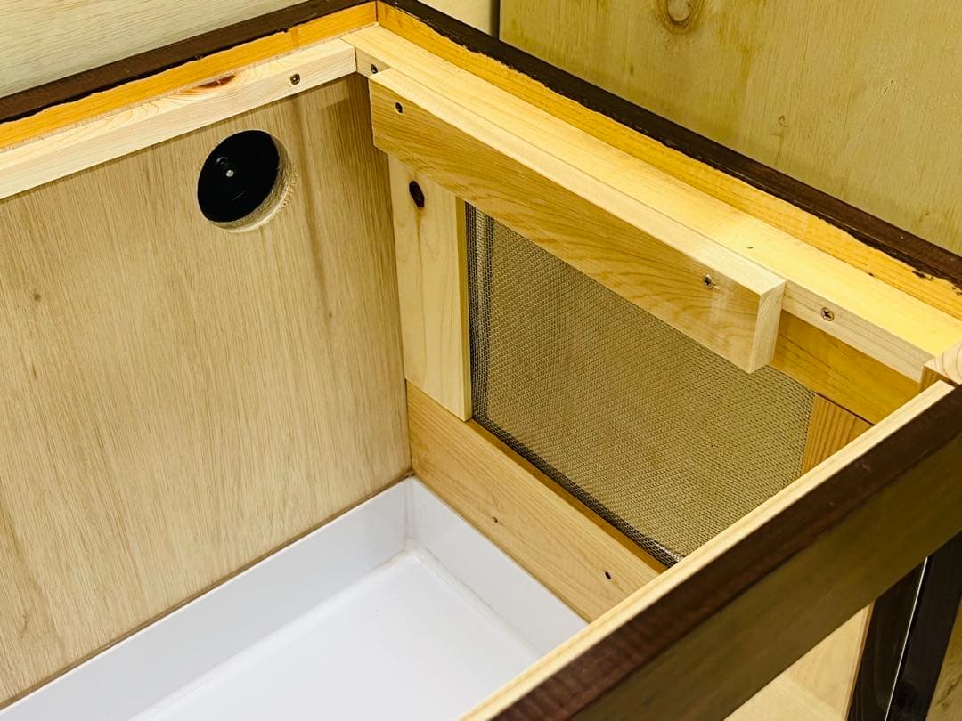 RepBox 900 Ver.2 木製ケージ 天板取り外し式　スライドロック付