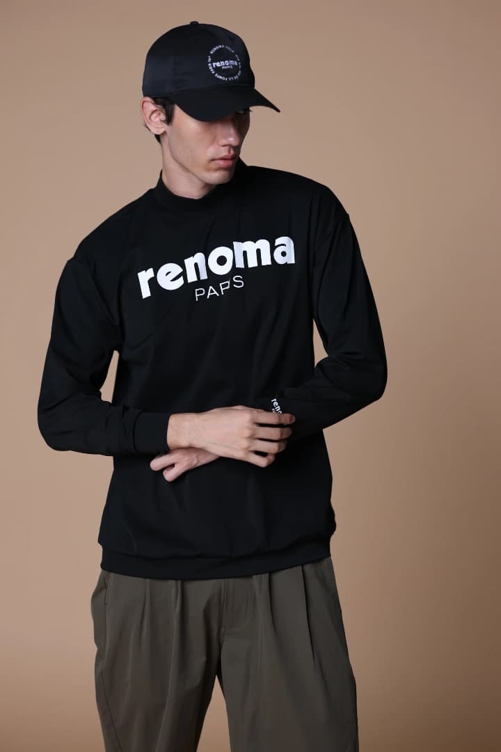 メンズウェア RENOMA GOLF BASIC LOGO MOCKNECK LS M