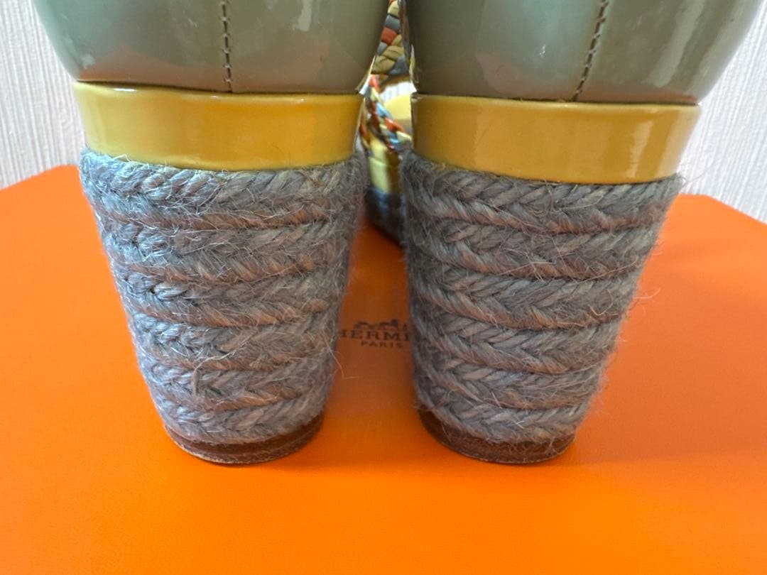 めるちゃんHERMES ウエッジソール　サンダル