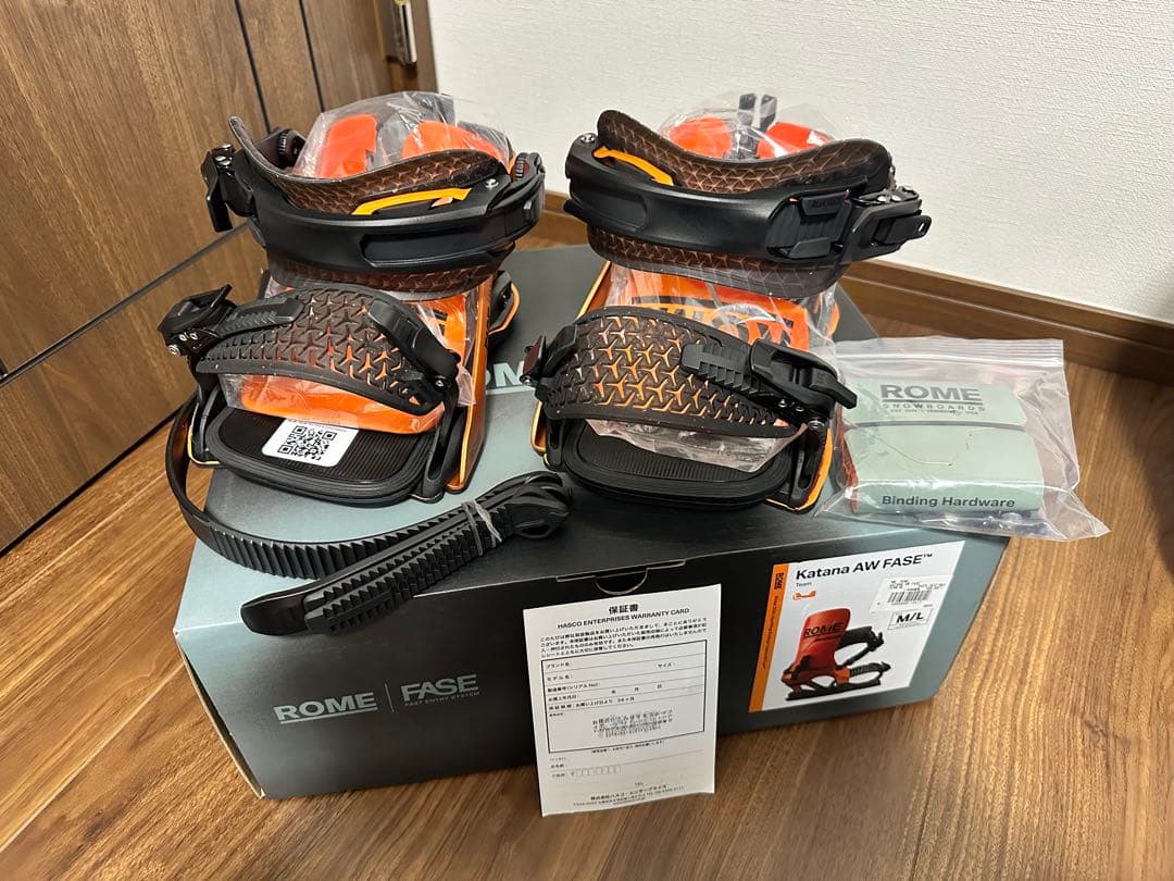 新品 ROME KATANA AW FASE25〜26 M/L サイズ　オレンジ