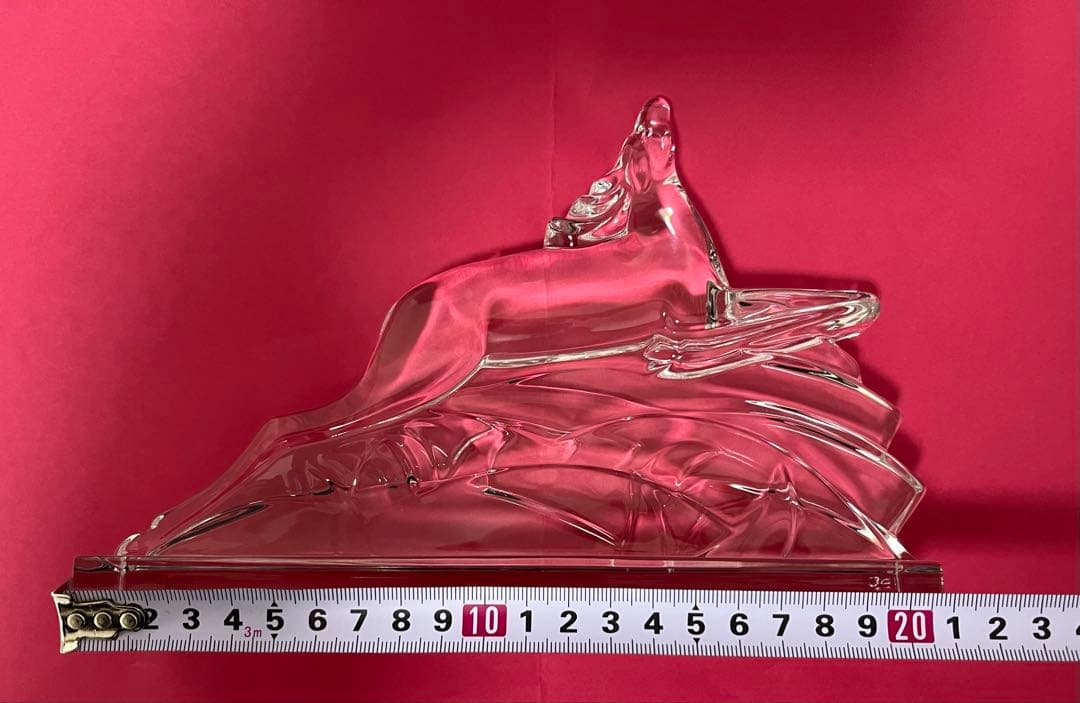 【即決価格】 BACCARAT バカラ クリスタル 鹿 置物