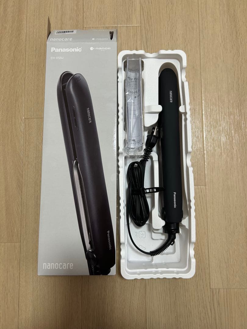 Panasonic ナノケア ヘアアイロン EH-HS9J ブラック