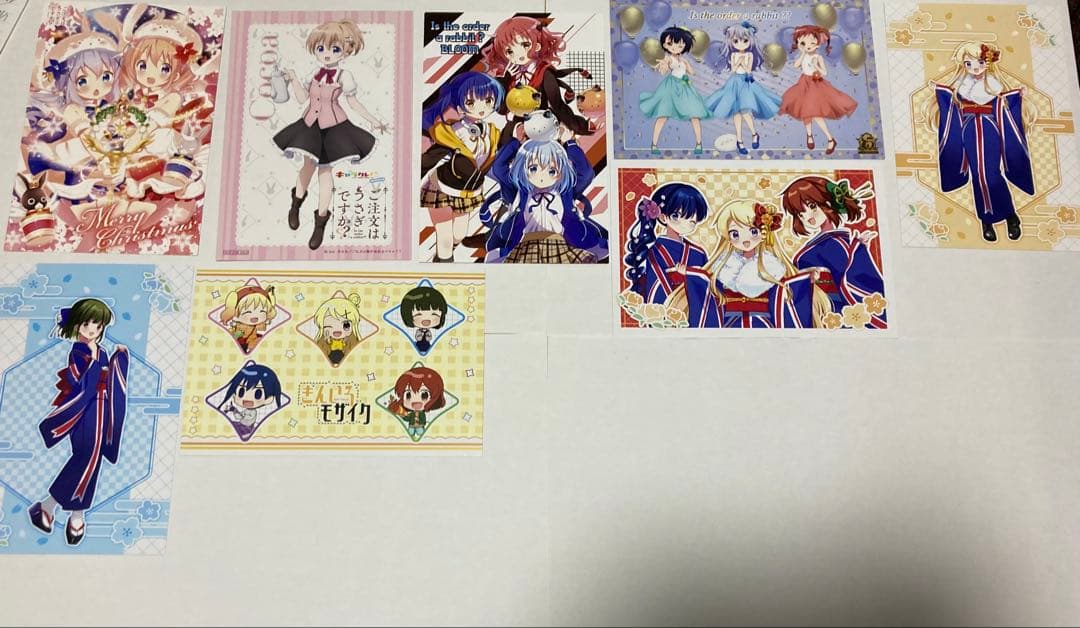 バラ売り可ごちうさなど　各種ポストカード・ブロマイド55枚