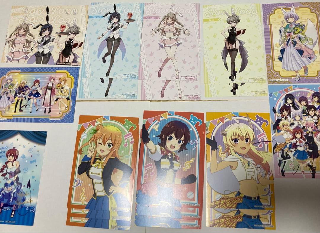 バラ売り可ごちうさなど　各種ポストカード・ブロマイド55枚