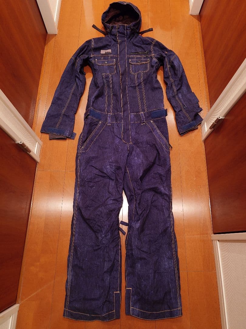 ESTIVO デニム風つなぎスノーウェア　Mサイズ