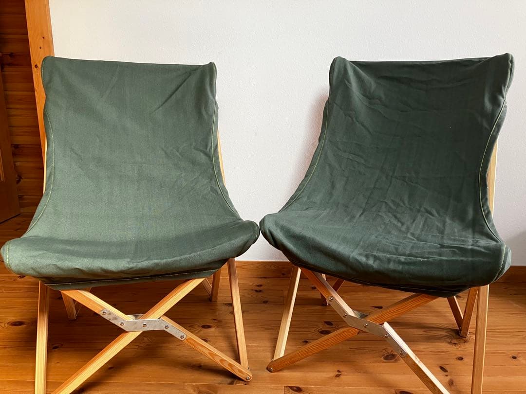 DULTON(ダルトン) ウッデンビーチチェア オリーブ　アウトドアチェア