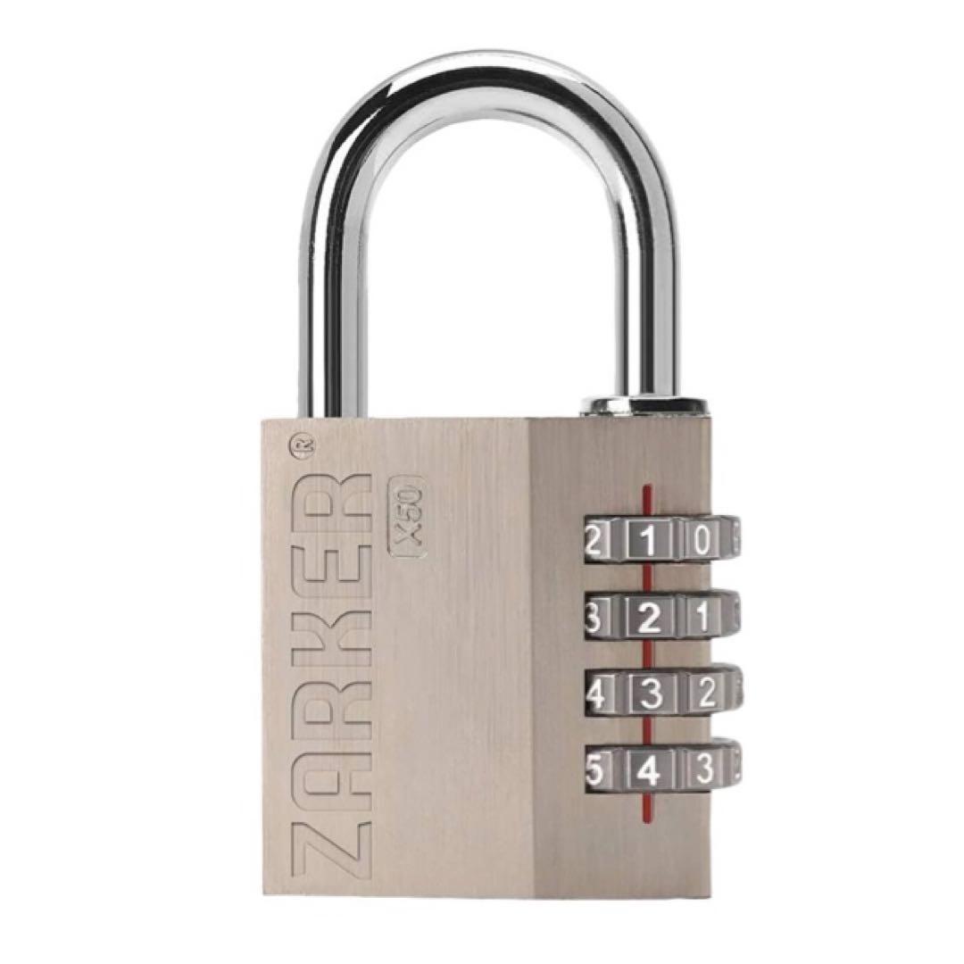 ZARKER 4桁ダイヤル式ロック南京錠 X50：15個/X50L：6個