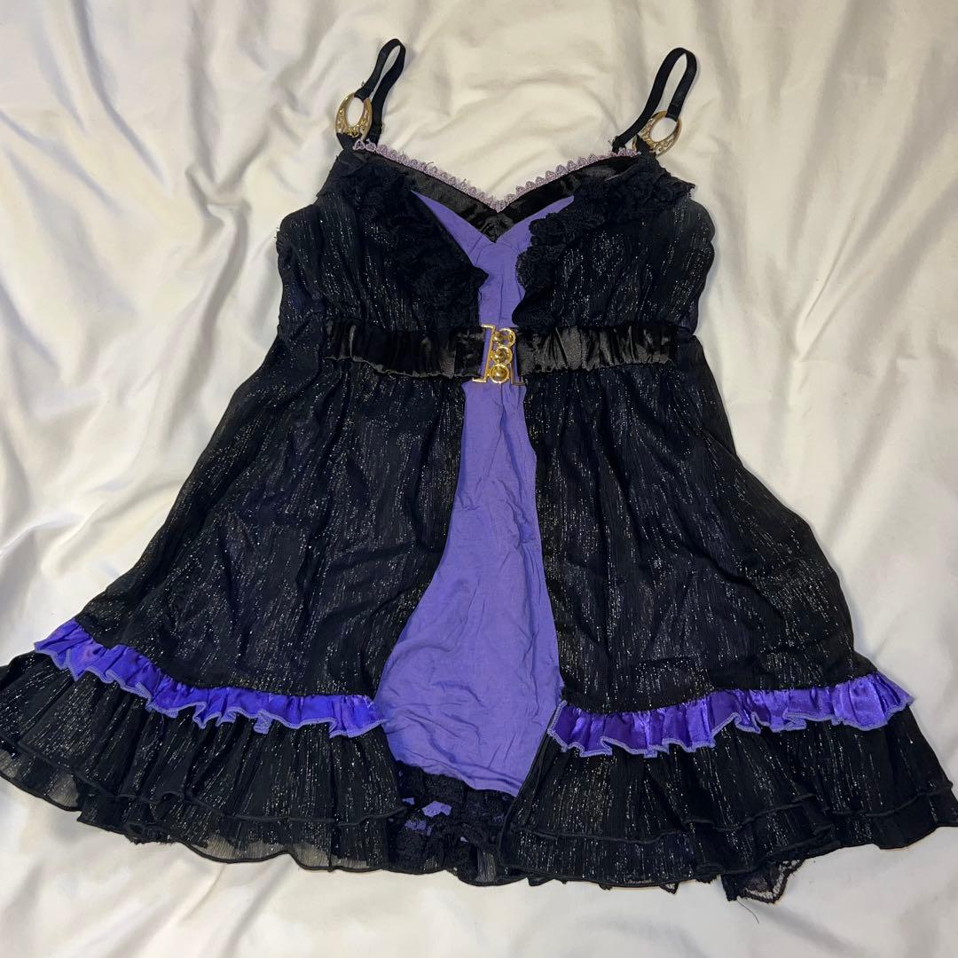 GOLDSinfinity 黒紫 キャミソール