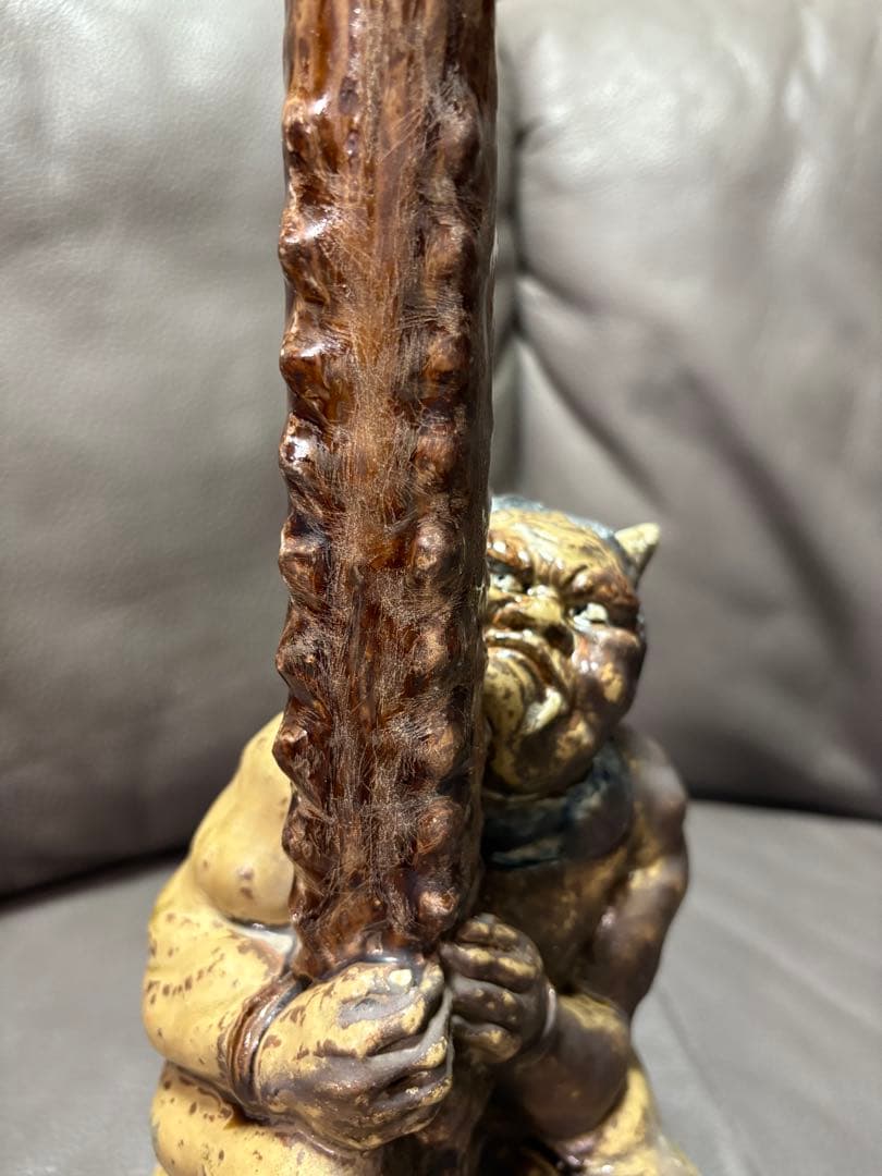 鬼と金棒　置物