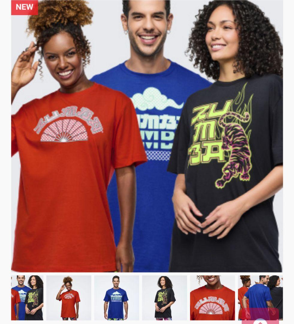 zumba正規品Ｔシャツ３枚セット