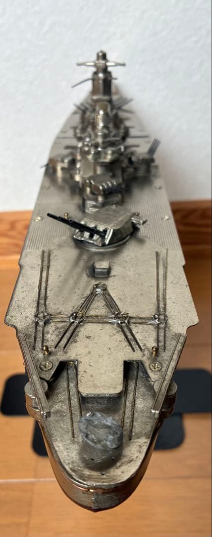 【当時物/47cm大型】戦艦大和 金属模型 ジャンク 現状品 希少