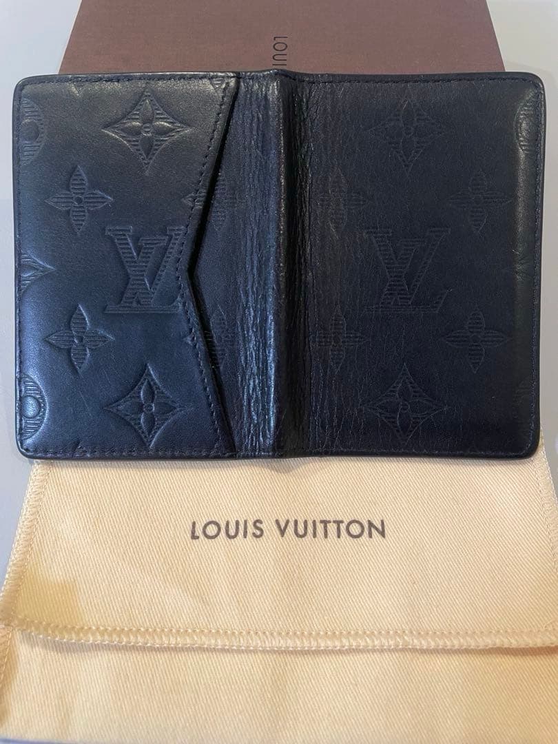 【美品/LOUIS VUITTON ルイヴィトン 】モノグラム・レザー名刺入れ