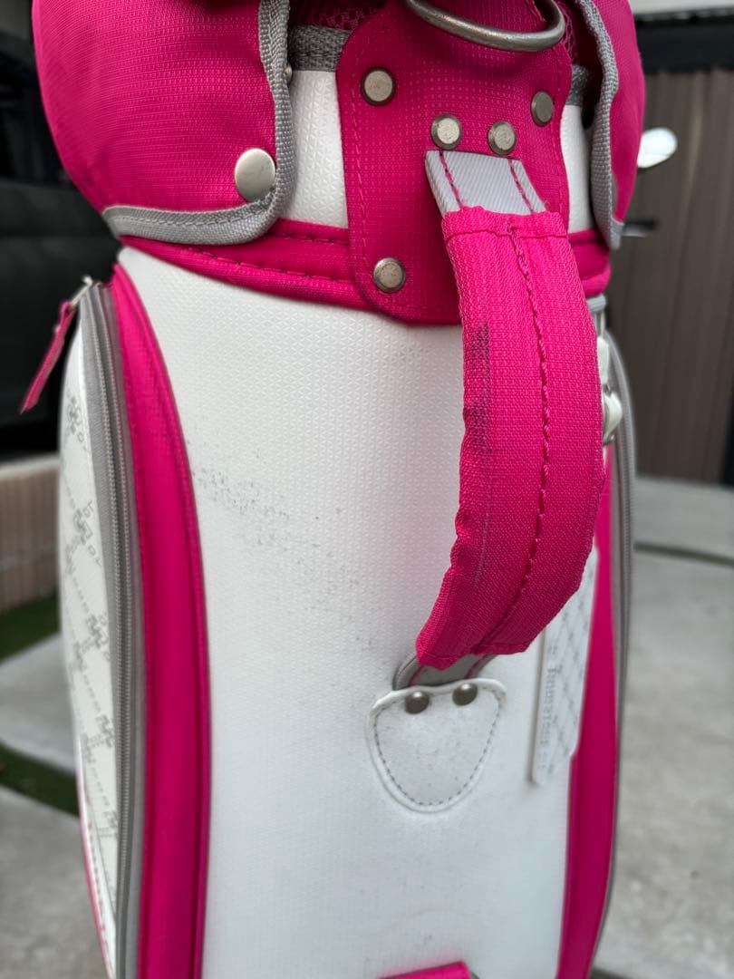 TourStage キャディバッグ ホワイト/ピンク