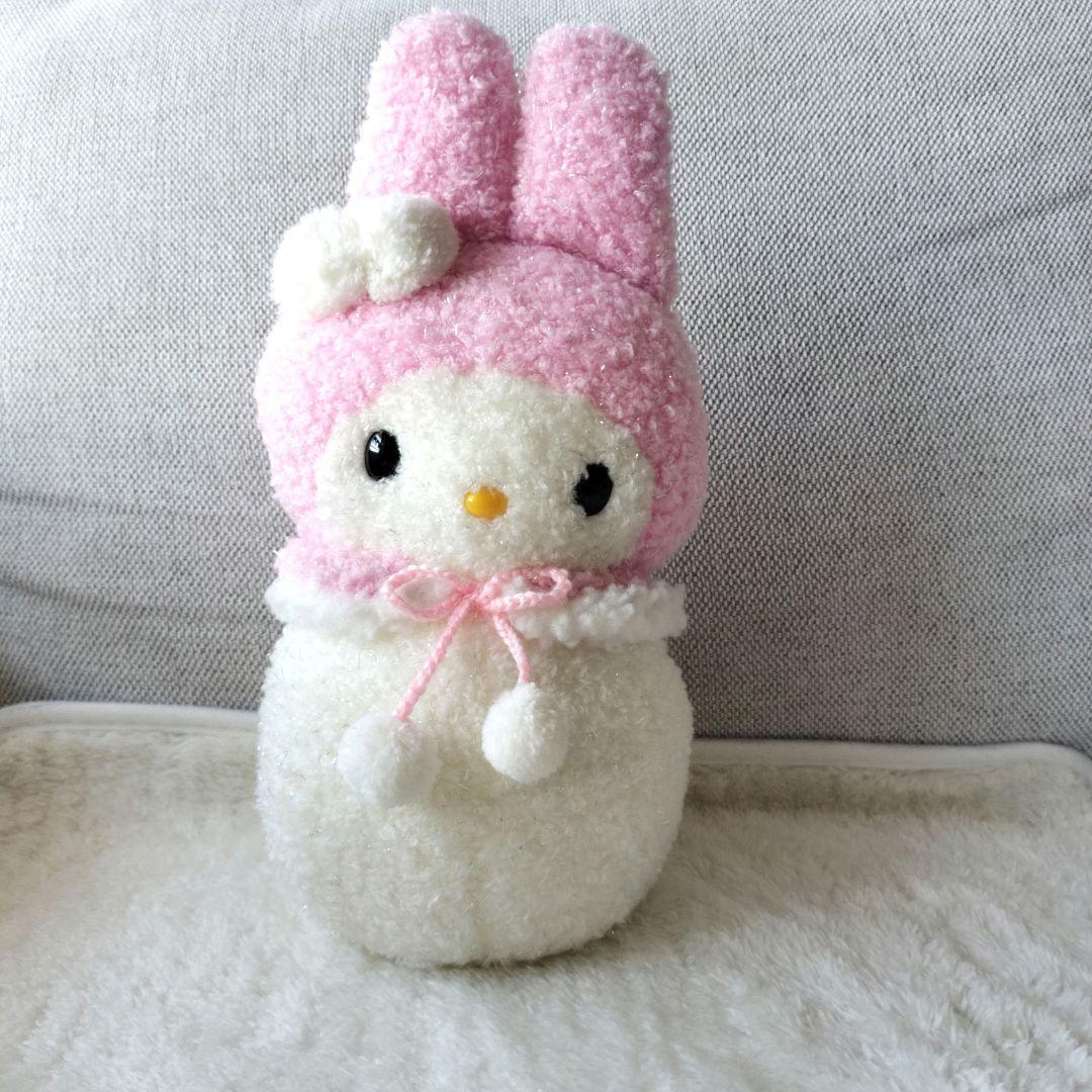 【激レア 希少】マイメロディ 雪だるま ぬいぐるみ