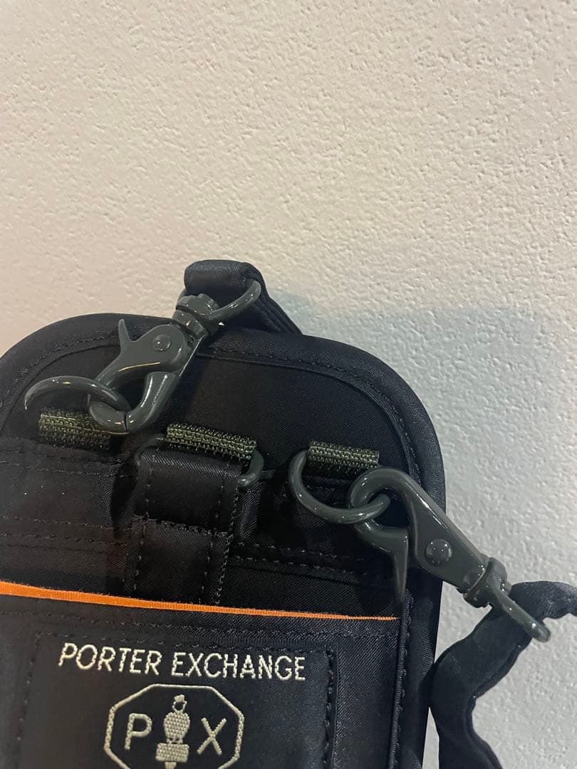 PORTER EXCHANGE GPS HOLDER黒/オレンジ