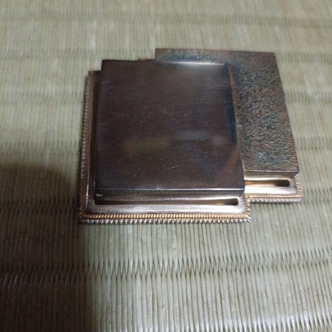 最高級品 輪島塗 硯箱　未使用 銀縁　高級 金銀 水滴付