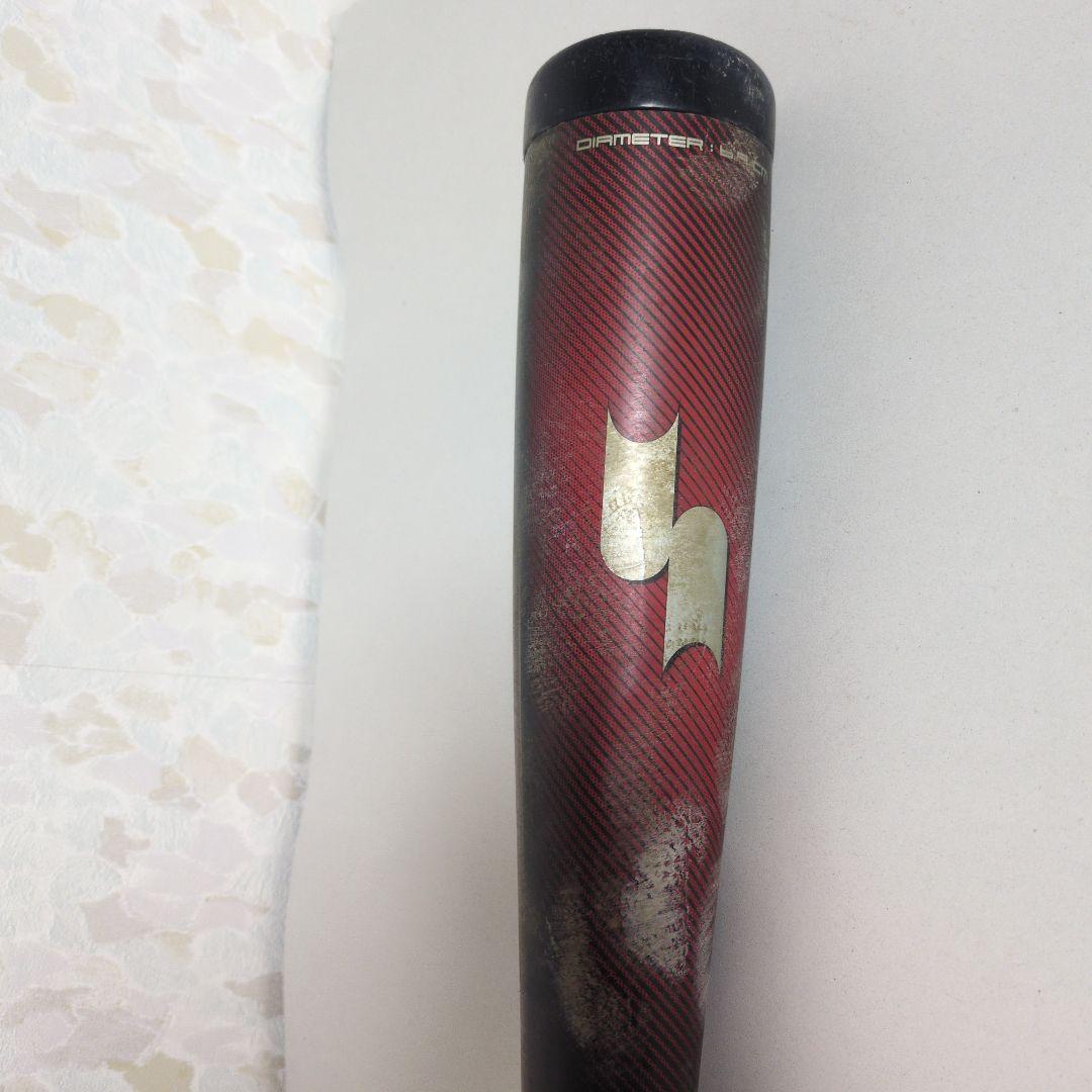 中古　MMJr.78cm トップバランス 軟式バット ブラック×レッド