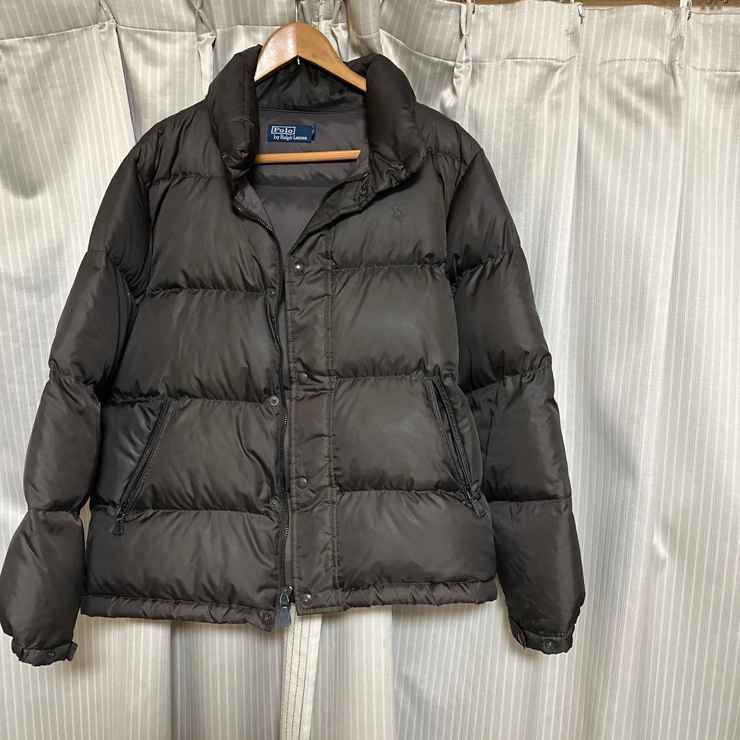 ポロラルフローレンダウンジャケット　茶色　LL