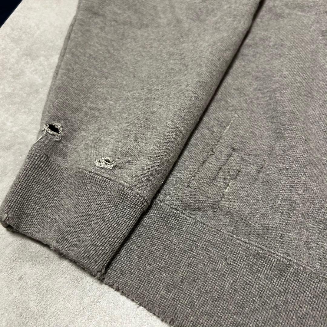 Maison Kinema メゾンキネマ ダメージロゴスウェット