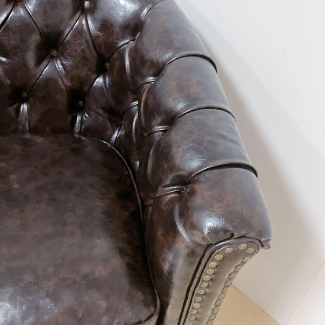 VINCENT ヴィンセント　1人掛け　ソファー　チェア　アンティーク調　PU