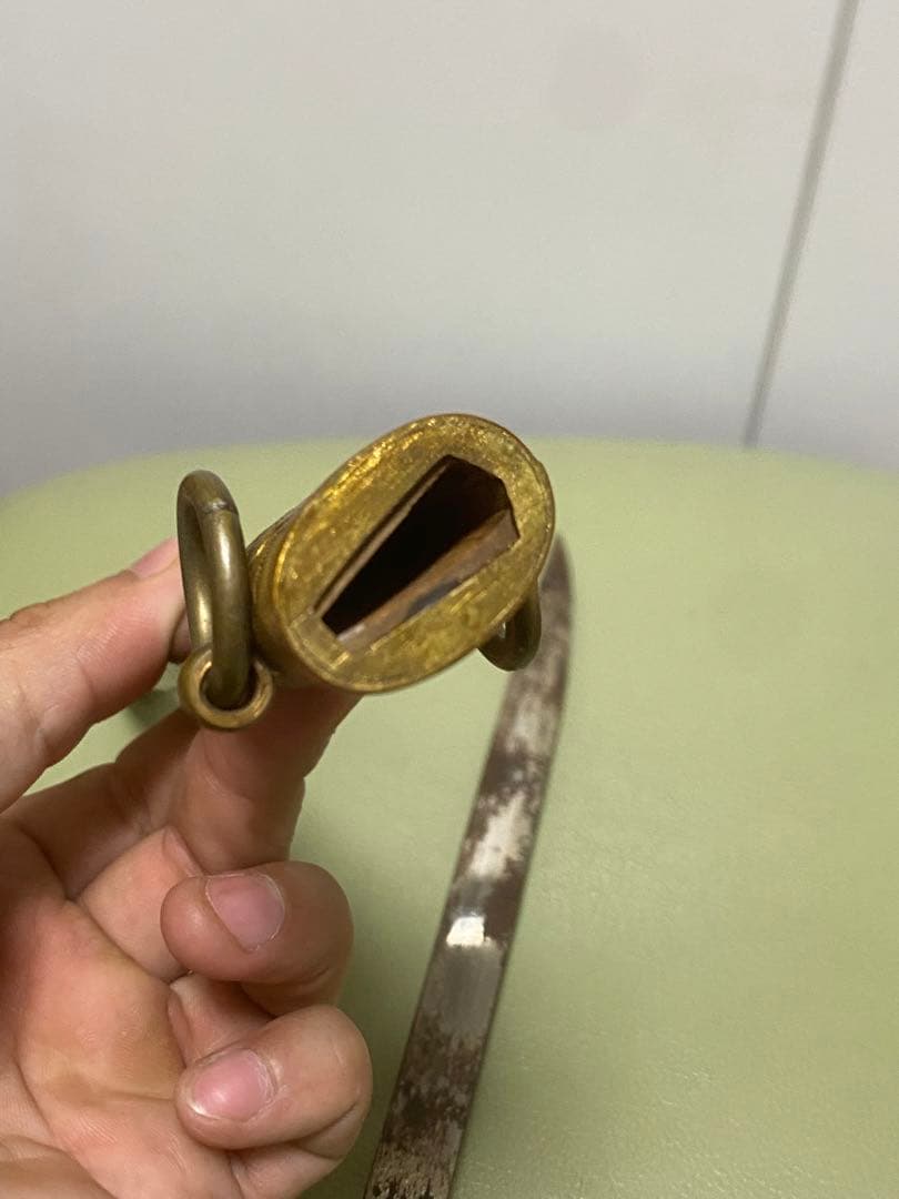 日本軍　軍刀　拵え　模造刀　指揮刀　儀礼刀　海軍短剣　ジャンク品全長42.5cm