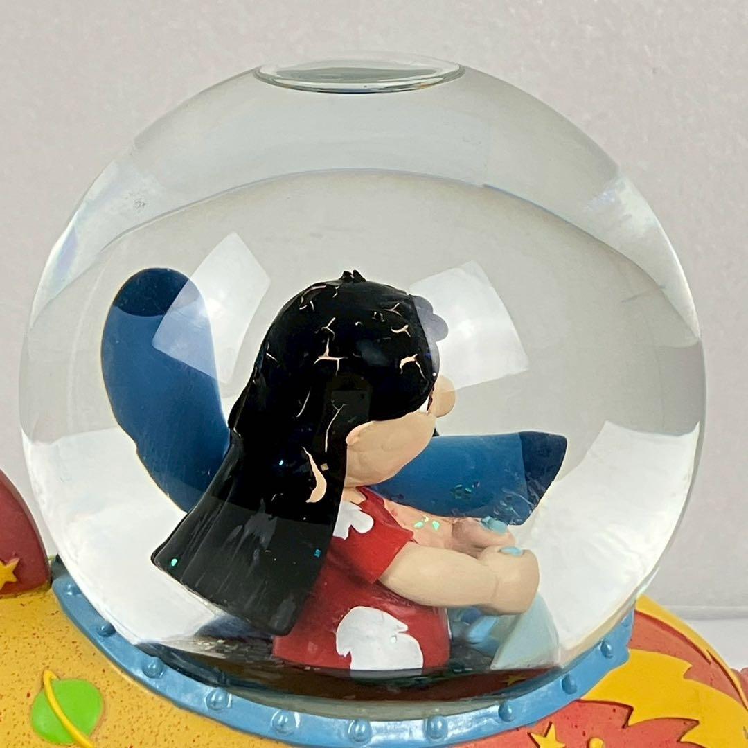 リロ&スティッチ フィギュア スノーグローブ オルゴール 25周年ピンズ付き